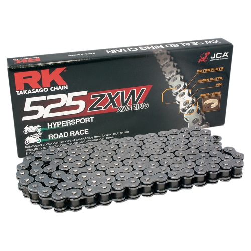 RK - RK 525 ZXW XW-Ring Chain - 150 Links - Gold - GG525ZXW-150