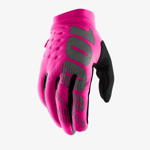 100% - 100% Brisker Gloves - 10016-493-11 - Neon Pink - Medium