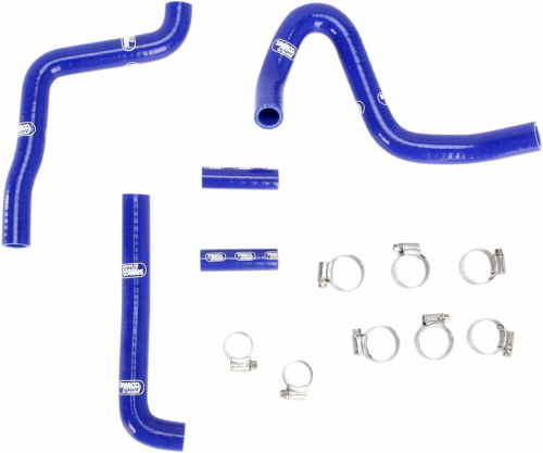 Moose Racing - Moose Racing Radiator Hose/Clamp Kit  - Blue - 1902-0964