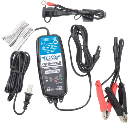 Drag Specialties - Drag Specialties OptiMate 3 Global Battery Charger - 3807-0254
