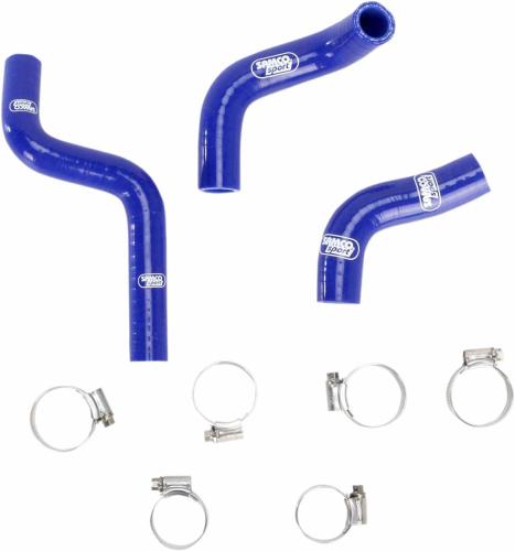 Moose Racing - Moose Racing Radiator Hose/Clamp Kit  - Blue - 1902-0976