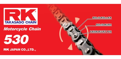 RK - RK 530 M Standard Chain - 100 Links - Natural - 530-100