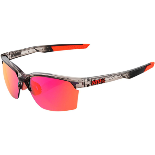 100% - 100% Sportcoupe Sunglasses - 61020-253-72 - Smoke/Purple Lens
