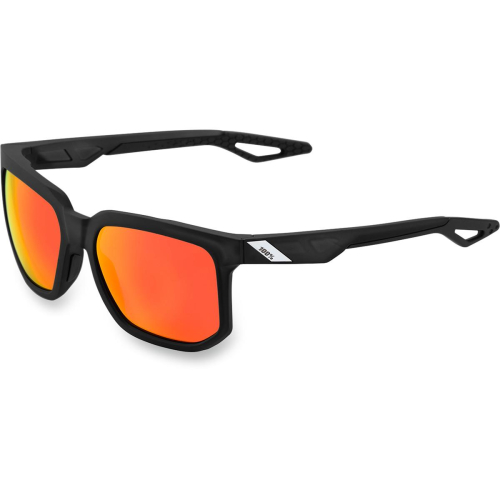 100% - 100% Centric Sunglasses - 61027-019-43 - Black/Red Mirror