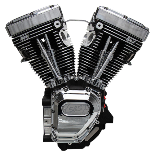 S&S Cycle - S&S Cycle T111 Long-Block Engine - Wrinkle Black - 310-0770A