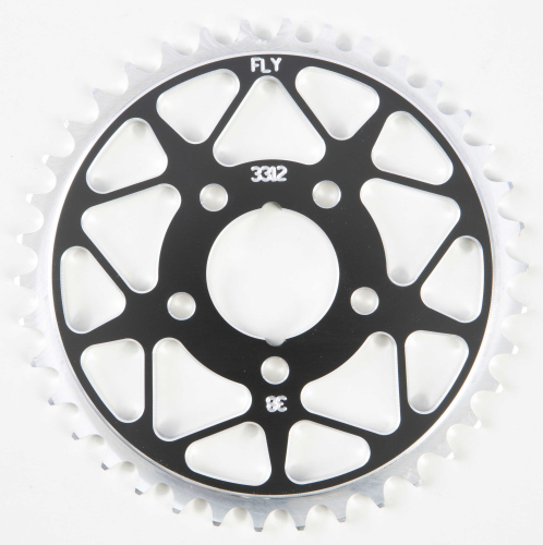 Fly Racing - Fly Racing Aluminum Rear Sprocket - Black - 38T - 312-38 BLK