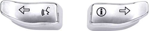 HardDrive - HardDrive Turn Signal Extention Cap - Chrome/Black Letters - 370926