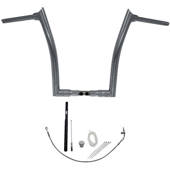 Fat Baggers, Inc. - Fat Baggers, Inc. 1-1/2in. EZ Install Pointed Top Handlebar Kit - Chrome - 819916