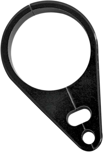 Drag Specialties - Drag Specialties Throttle/Idle/Brake Cable Clamp for 1.125in. Diameter Handlebar/Frame - Black - 0658-0048