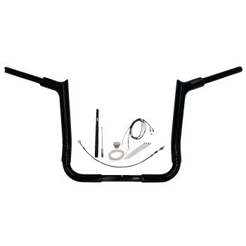 Fat Baggers, Inc. - Fat Baggers, Inc. 1-1/2in. EZ Install Pointed Top Handlebar Kit- Black - 819014-B