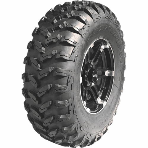 AMS - AMS Radial Pro A/T Tire/Wheel Kit - 28x10R14 - 4+3 Offset - 4/156 - Machined Black - 0331-1274