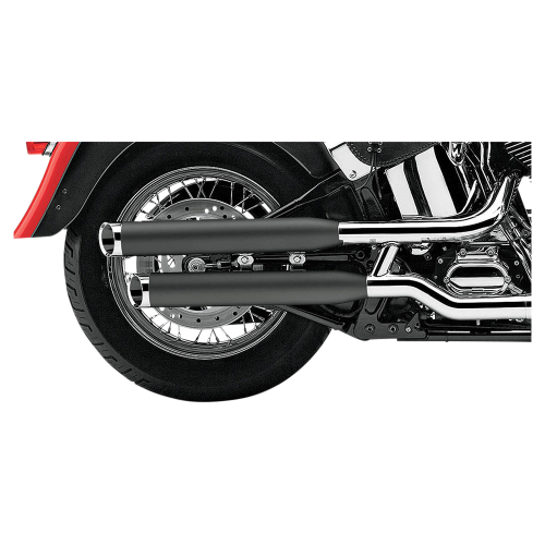 Cobra - Cobra 3in. Slashcut Slip-On Mufflers - Black - 6006B