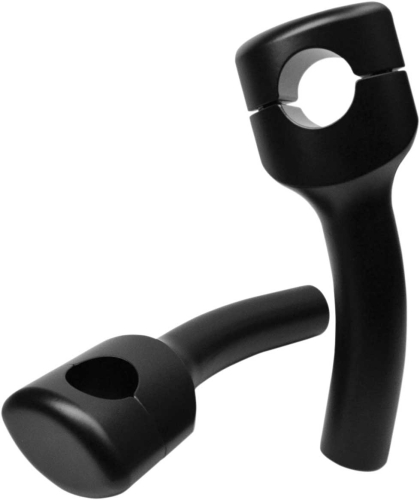 LA Choppers - LA Choppers Hefty Smooth Riser for 1-1/4in. Handlebar - 5.5in. Tall - Black - LA-7406-05M