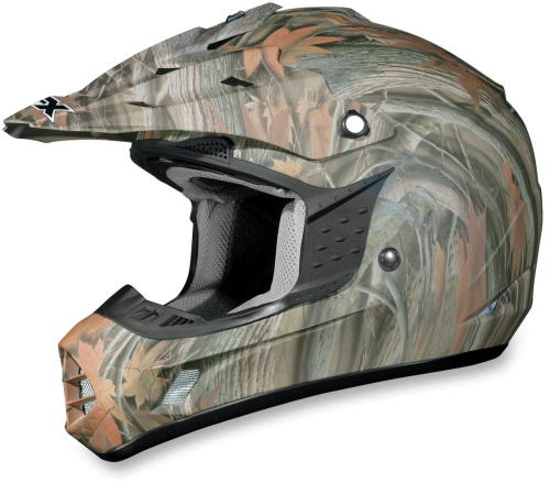 AFX - AFX FX-17 Camo Helmet - 0110-1817 - Flat Wood - Small