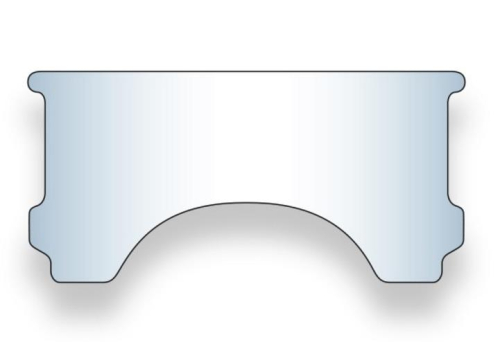 National Cycle - National Cycle Replacement Lower Window for Heavy Duty Windshield - Touring/Chopped - Clear - 23030