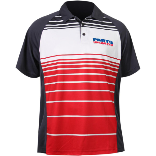 Throttle Threads - Throttle Threads Parts Unlimited Polo Shirt - PSU26S61RD2R - Red - 2XL