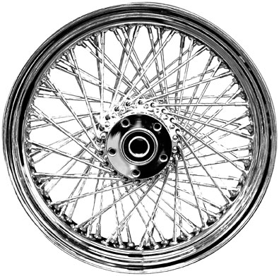 Drag Specialties - Drag Specialties Laced 60 Spoke Front Wheel - 21x2.15 - 0203-0048