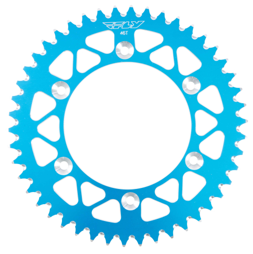 Fly Racing - Fly Racing Aluminum Rear Sprocket - Blue - 46T - 316-46 BLU