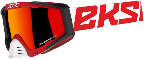EKS Brand - EKS Brand S Outrigger Goggles - 067-50165 - Red/Black/White/Red Mirror Lens