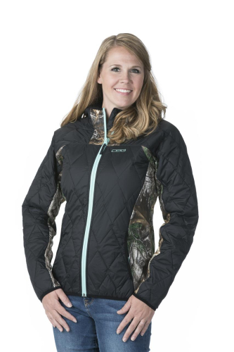 DSG - DSG Fleece Womens Jacket - 21752 - Realtree Xtra Black/Aqua - Small