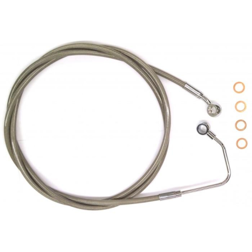 Magnum - Magnum Clear Coated XR Stainless Upper Front Brakeline Kit - 66in. Total Length - SSC140466