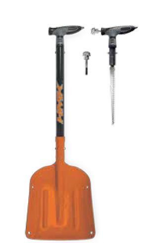 HMK - HMK L Handle Survival Shovel with Flint - Black - HM3SHOVELSB