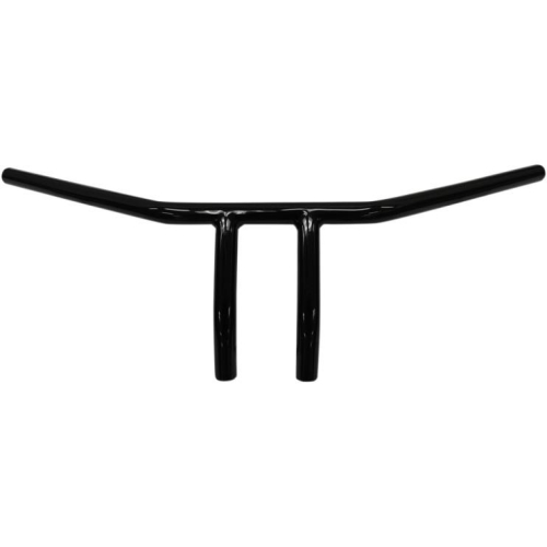 Drag Specialties - Drag Specialties 1in. T-Bar - 6in. - Dimpled - Black - 0601-2652