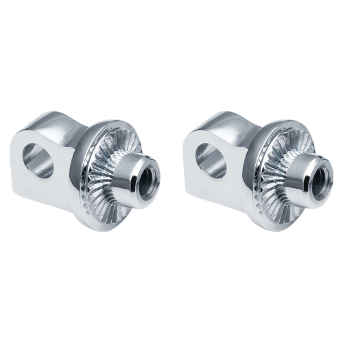 Kuryakyn - Kuryakyn Adjustable Stop Splined Peg Adaptors - Chrome - 6774