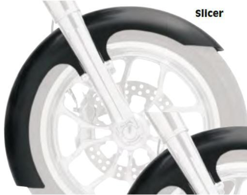 Klock Werks - Klock Werks Tire Hugger Series Front Fender for 21in. Wheel - Slicer - Chrome - KW05-05-0020
