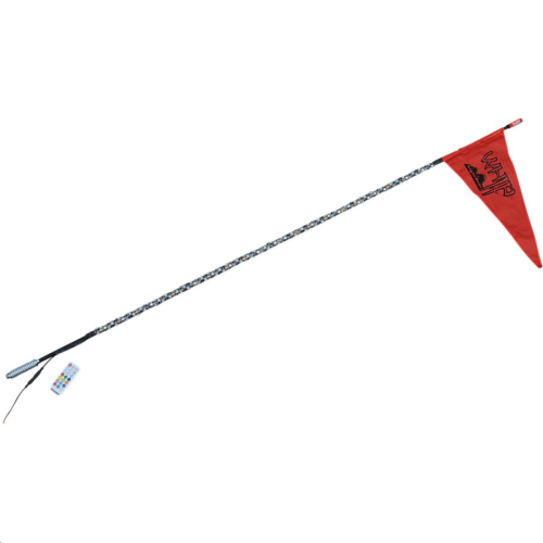 Whip-It - Whip-It Deluxe Lighted Flag - 7ft. - Black - 36-2155