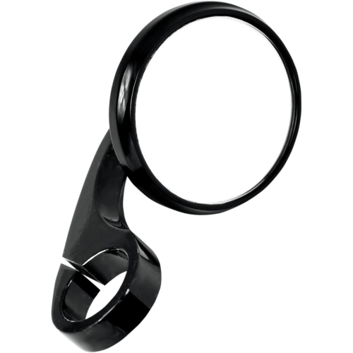 Todds Cycle - Todds Cycle Clamp-On Shooter Mirror for 7/8in. Handlebars - Blacktop - 0640-0789