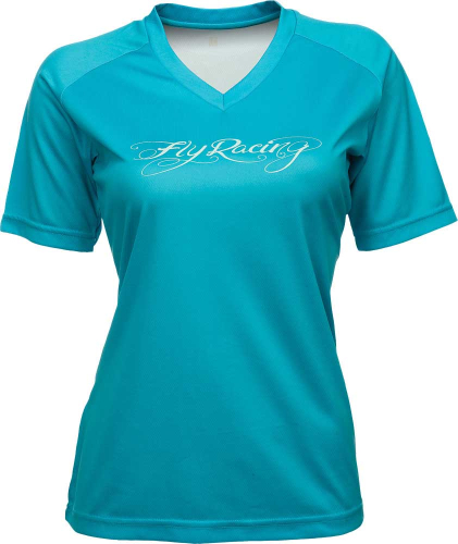 Fly Racing - Fly Racing Action Womens Fitness Shirt - 356-6108X - Turquoise - X-Large