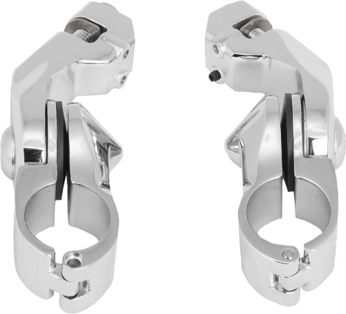 HardDrive - HardDrive Adjustable Highway Peg Mounts - Short - Chrome - 15-813CP