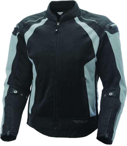Fly Racing - Fly Racing CoolPro Mesh Jacket - 477-4054L - Black/Silver - Large