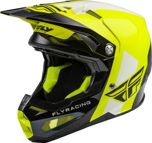 Fly Racing - Fly Racing Formula Origin Helmet - 73-4406-5 - Black/Hi-Vis - Small
