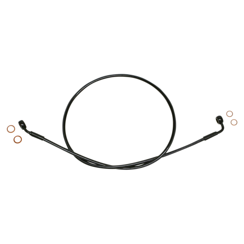 Magnum - Magnum Black Coated XR Stainless Front Brakeline Kit with Black Fittings - 55in. Total Length - SBB0601-55