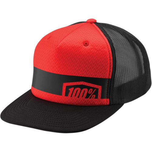 100% - 100% Quest Youth Snapback Hat - 20067-003-00 - Red - OSFA