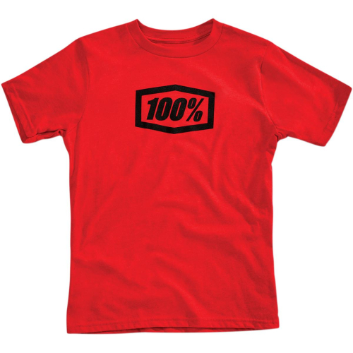 100% - 100% Essential Youth T-Shirt - 34016-003-06 - Red - Large