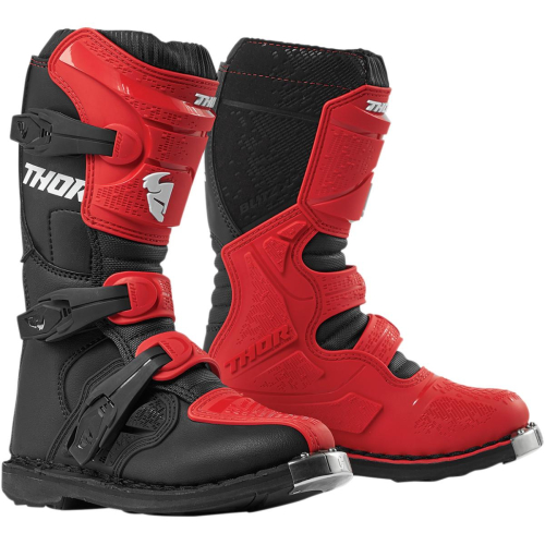 Thor - Thor Blitz XP Youth Boots - 3411-0525 - Red/Black - 2