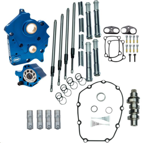S&S Cycle - S&S Cycle Chain Drive Camchest Kit for M-Eight - Chrome Pushrod Tubes with 475 Cam - 310-1004A