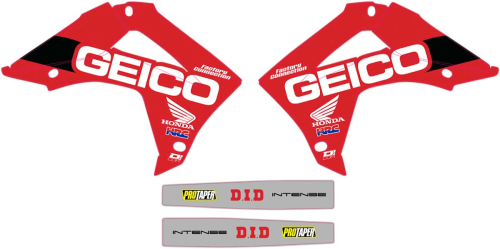 DCOR - DCOR 2020 Geico Honda Graphics Kit - 10-10-600