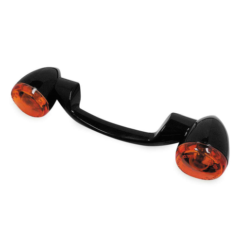 Bikers Choice - Bikers Choice Rear Turn Signals and Bar - Amber Lens - Black Finish - 491157