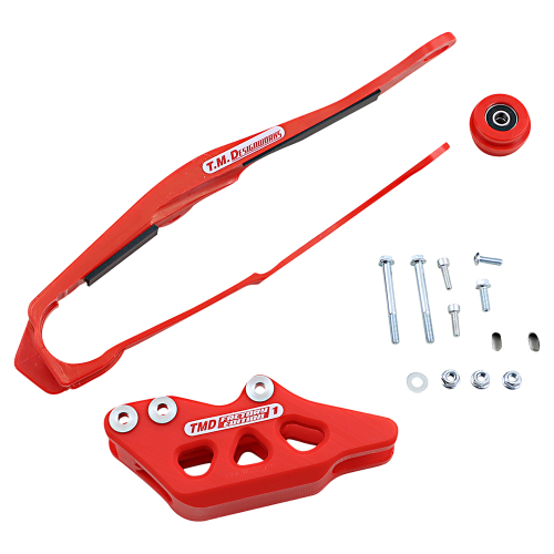 T.M. Designworks - T.M. Designworks Dirt Cross Multi-Purpose Chain Slide-N-Guide Kit FE1 Guide - Red - DCK-OR4-RD