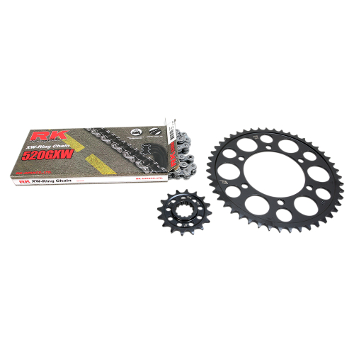 RK - RK Quick Acceleration Chain Kit with Steel Sprocket - Natural - 4107-099P