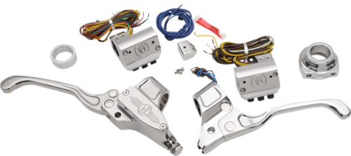 Performance Machine - Performance Machine Handlebar Control Set - Chrome with Cable Clutch (CAN-BUS) - 0062-4021-CH