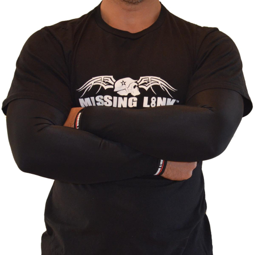 Missing Link - Missing Link ArmPro Compression Sleeves - APBKS - Solid Black - Small