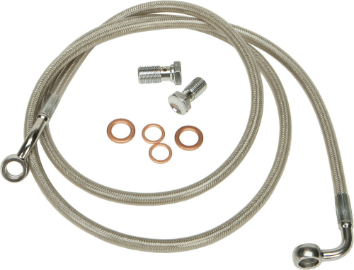 HardDrive - HardDrive Steel Braided Brakeline Kit - +8in. Length - HD-1500