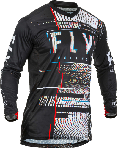 Fly Racing - Fly Racing Lite Glitch Jersey - 373-724L - Black/White - Large