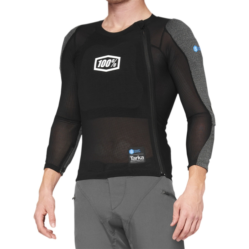 100% - 100% Tarka Vest Guard Long Sleeve - 70010-00003 - Black - Large