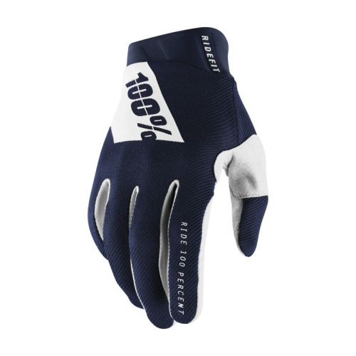 100% - 100% Ridefit Gloves - 10010-00027 - Navy - Large